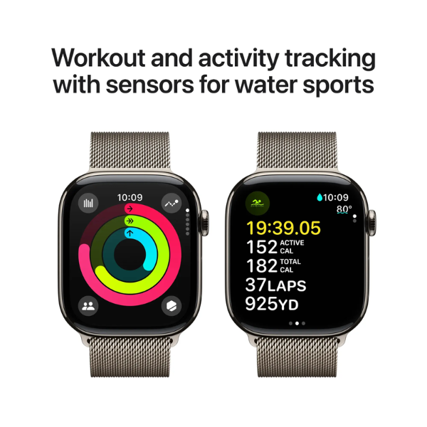 Apple Watch Series 10 42MM (GPS + Cellular) - Natural Titanium - Image 3