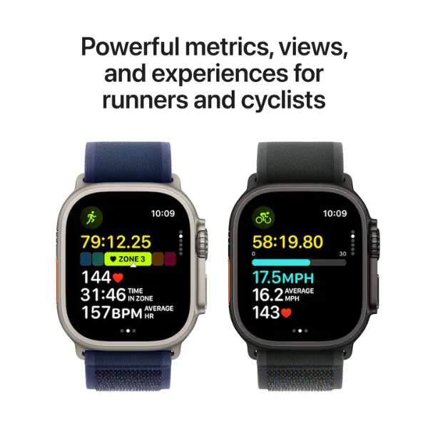 Apple Watch Ultra 2 49MM (GPS + Cellular) Natural Titanium + Silicone Band - Image 4