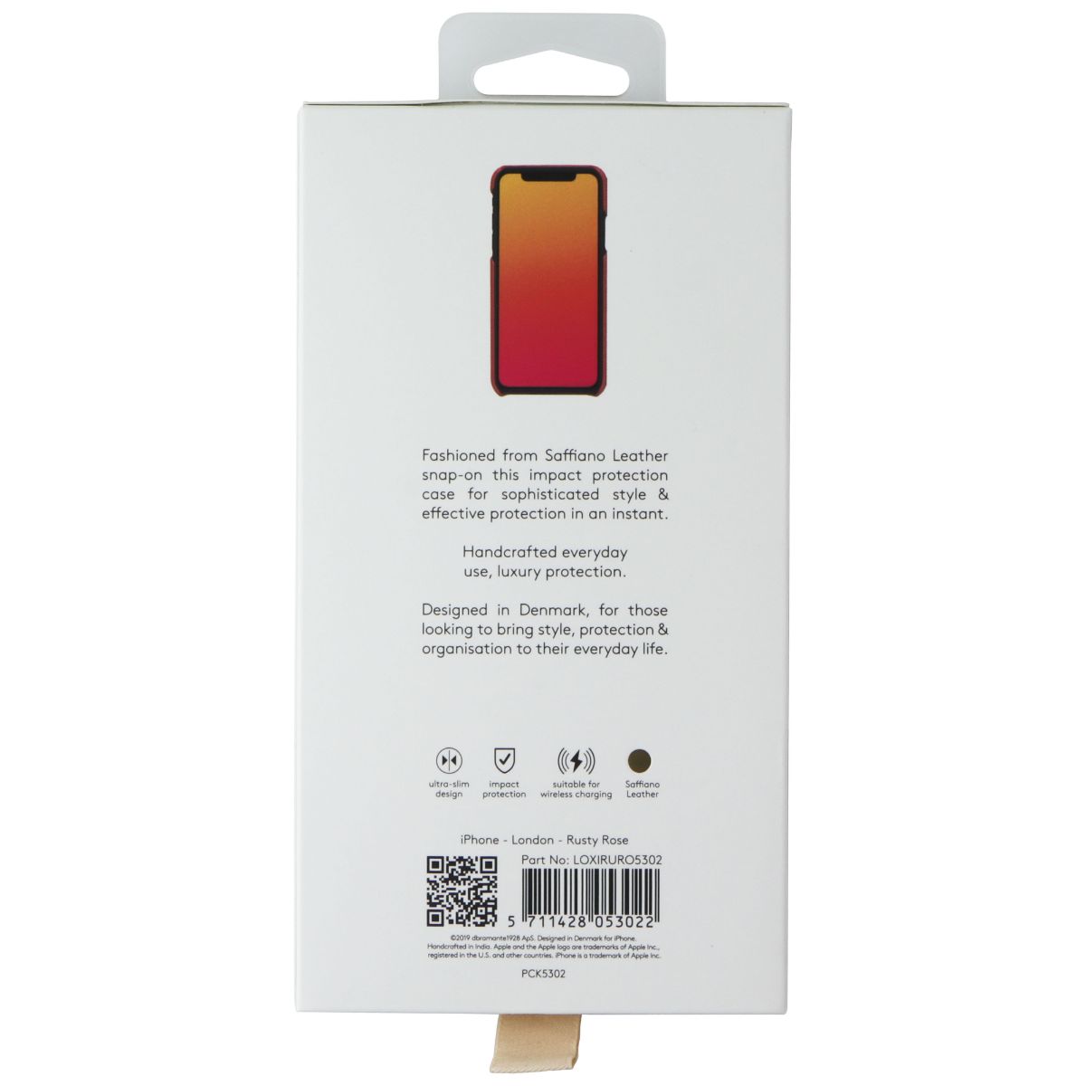 Dbramante1928 MODE. London Case for Apple iPhone 11 Pro / Xs / X - Rusty Rose - New - Image 2