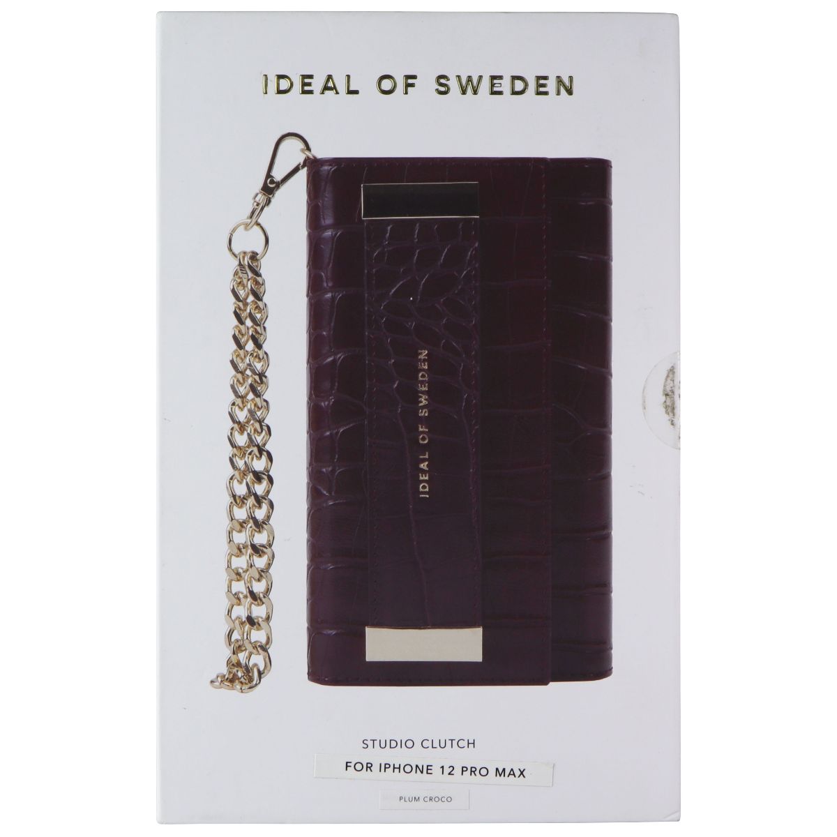 iDeal of Sweden Studio Clutch Wallet Case for Apple iPhone 12 Pro Max - Plum - New