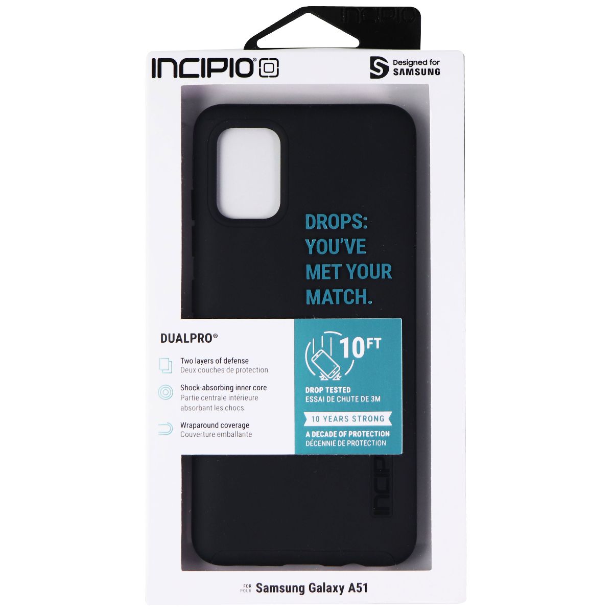 Incipio DualPro Dual Layer Case for Samsung Galaxy A51 (Non 5G) - Matte Black - New - Image 4