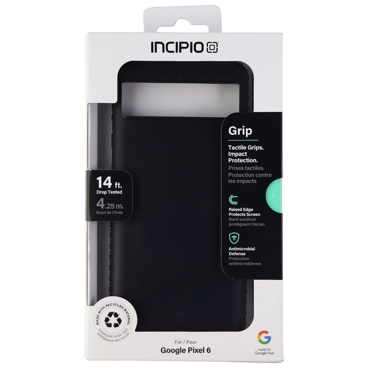 Incipio Grip Series Hardshell Case for Google Pixel 6 Smartphones - Black - New - Image 4