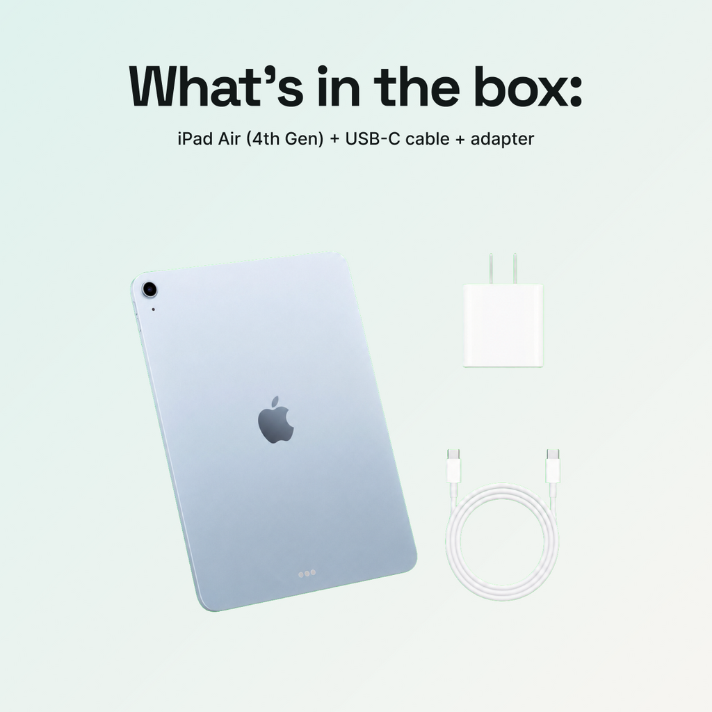 iPad Air 10.9" (4th Gen, 2020) 256GB - Sky Blue (Wi-Fi + Cellular) - Image 4